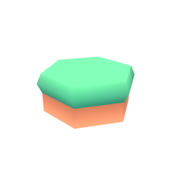 Block Grass Low Hexagon